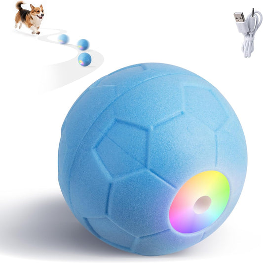 Pet Prime Interactive Dog Ball Automatic Rolling Ball Small Medium Large Dogs Touch Activated Self Moving Toy LED Lights ETPU Waterproof